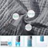 imageYoofoss Muslin Burp Cloths for Baby 10 Pack 100 Organic Cotton Baby Washcloths for Boys Girls Large 20X10 Super Soft and Absorbent WhiteGray