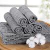 imageYoofoss Muslin Burp Cloths for Baby 10 Pack 100 Organic Cotton Baby Washcloths for Boys Girls Large 20X10 Super Soft and Absorbent WhiteGray