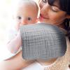 imageYoofoss Muslin Burp Cloths for Baby 10 Pack 100 Organic Cotton Baby Washcloths for Boys Girls Large 20X10 Super Soft and Absorbent WhiteGray