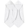 imageYoofoss Hooded Baby Towels for Newborn 2 Pack 100 Muslin Organic Cotton Baby Bath Towel with Hood for Babies Infant Toddler and Kids 32x32Inch Soft and Absorbent Newborn Essential BeigeampampCoffeeWhite2 Pack