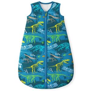 imageYoofoss Baby Sleep Sack 06 Months 15 Tog Baby Wearable Blanket with 2Way Zipper 100 Organic Cotton Fabric Winter Infant Sleeping Sack Warm Soft Comfy15 Togblue Green Dinosaur