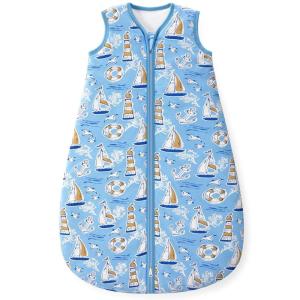imageYoofoss Baby Sleep Sack 06 Months 15 Tog Baby Wearable Blanket with 2Way Zipper 100 Organic Cotton Fabric Winter Infant Sleeping Sack Warm Soft Comfy15 Togblue Sailboat
