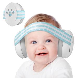 imageYoofoss Baby Ear Muffs Noise Protection for Infant and Babies Up to 36 Months  Noise Cancelling Headphones for Ear Protection Sleep Travel Baby EssentialsBlue