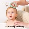imageYoofoss 4 Piece Baby Hair Brush and Comb SetWooden Baby Hair Brush with Natural Ultra Soft Goat Hair Baby Comb Set for Boy Girl  GreenGreen