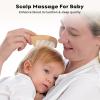 imageYoofoss 4 Piece Baby Hair Brush and Comb SetWooden Baby Hair Brush with Natural Ultra Soft Goat Hair Baby Comb Set for Boy Girl  GreenWood