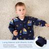 imageYoofoss Baby Sleep Sack 06 Months 10 Tog Long Sleeve Sleep Sack Organic Cotton Wearable Blanket for Newborns 2Way Zipper Quilted Sleeping SacksSmallDark Blue Sailor