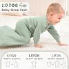 imageYoofoss Baby Sleep Sack 06 Months 10 Tog Long Sleeve Sleep Sack Organic Cotton Wearable Blanket for Newborns 2Way Zipper Quilted Sleeping SacksSmallGreen
