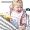 imageYoofoss Nursing Cover Breastfeeding Scarf  Baby Car Seat Covers Infant Stroller Cover Strechy Carseat Canopy for Boys and Girls BearBlack Stripe