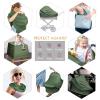 imageYoofoss Nursing Cover Breastfeeding Scarf  Baby Car Seat Covers Infant Stroller Cover Strechy Carseat Canopy for Boys and Girls BearDark Green