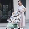 imageYoofoss Nursing Cover Breastfeeding Scarf  Baby Car Seat Covers Infant Stroller Cover Strechy Carseat Canopy for Boys and Girls BearDinosaur
