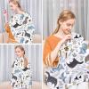 imageYoofoss Nursing Cover Breastfeeding Scarf  Baby Car Seat Covers Infant Stroller Cover Strechy Carseat Canopy for Boys and Girls BearDinosaur