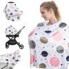 imageYoofoss Nursing Cover Breastfeeding Scarf  Baby Car Seat Covers Infant Stroller Cover Strechy Carseat Canopy for Boys and Girls BearSpace