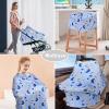imageYoofoss Nursing Cover Breastfeeding Scarf  Baby Car Seat Covers Infant Stroller Cover Strechy Carseat Canopy for Boys and Girls BearStar