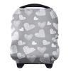 imageYoofoss Nursing Cover Breastfeeding Scarf  Baby Car Seat Covers Infant Stroller Cover Strechy Carseat Canopy for Boys and Girls BearGray