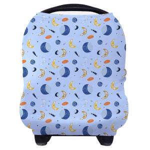 imageYoofoss Nursing Cover Breastfeeding Scarf  Baby Car Seat Covers Infant Stroller Cover Strechy Carseat Canopy for Boys and Girls BearStar