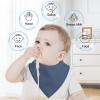 imageYoofoss Baby Bibs 10 Pack Soft and Absorbent Baby Bandana Drool Bibs for Boys Girls