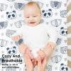 imageYoofoss Baby Crib Sheets for Boys Girls Fitted Crib Sheet 2 Pack for Standard Crib and Toddler Mattress Super Soft Microfiber Baby Sheet 28x52x8inGreenLeafPanda