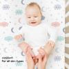 imageYoofoss Baby Crib Sheets for Boys Girls Fitted Crib Sheet 2 Pack for Standard Crib and Toddler Mattress Super Soft Microfiber Baby Sheet 28x52x8inGreenLeafGrey
