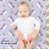 imageYoofoss Baby Crib Sheets for Boys Girls Fitted Crib Sheet 2 Pack for Standard Crib and Toddler Mattress Super Soft Microfiber Baby Sheet 28x52x8inGreenLeafPurpleunicorn