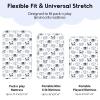 imageYoofoss Baby Crib Sheets for Boys Girls Fitted Crib Sheet 2 Pack for Standard Crib and Toddler Mattress Super Soft Microfiber Baby Sheet 28x52x8inGreenLeafPanda