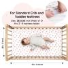 imageYoofoss Baby Crib Sheets for Boys Girls Fitted Crib Sheet 2 Pack for Standard Crib and Toddler Mattress Super Soft Microfiber Baby Sheet 28x52x8inGreenLeafPinklove