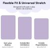 imageYoofoss Baby Crib Sheets for Boys Girls Fitted Crib Sheet 2 Pack for Standard Crib and Toddler Mattress Super Soft Microfiber Baby Sheet 28x52x8inGreenLeafPurpleunicorn