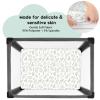 imageYoofoss Baby Crib Sheets for Boys Girls Fitted Crib Sheet 2 Pack for Standard Crib and Toddler Mattress Super Soft Microfiber Baby Sheet 28x52x8inGreenLeafGreenleaf