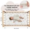 imageYoofoss Baby Crib Sheets for Boys Girls Fitted Crib Sheet 2 Pack for Standard Crib and Toddler Mattress Super Soft Microfiber Baby Sheet 28x52x8inGreenLeafBrownleaf