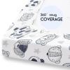 imageYoofoss Baby Crib Sheets for Boys Girls Fitted Crib Sheet 2 Pack for Standard Crib and Toddler Mattress Super Soft Microfiber Baby Sheet 28x52x8inGreenLeafPanda