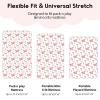 imageYoofoss Baby Crib Sheets for Boys Girls Fitted Crib Sheet 2 Pack for Standard Crib and Toddler Mattress Super Soft Microfiber Baby Sheet 28x52x8inGreenLeafPink  Butterflies