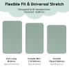 imageYoofoss Baby Crib Sheets for Boys Girls Fitted Crib Sheet 2 Pack for Standard Crib and Toddler Mattress Super Soft Microfiber Baby Sheet 28x52x8inGreenLeafGreen  Giraffe
