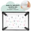 imageYoofoss Baby Crib Sheets for Boys Girls Fitted Crib Sheet 2 Pack for Standard Crib and Toddler Mattress Super Soft Microfiber Baby Sheet 28x52x8inGreenLeafGrey
