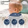 imageYoofoss Muslin Baby Bibs 10 Pack 100 Organic Cotton 6Layer Soft Absorbent Drool Bandana Baby Bibs for Drooling and Teething for Boys and Girls Pink FlowerGradient Blue