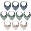 imageYoofoss Baby Bibs 10 Pack Soft and Absorbent Baby Bandana Drool Bibs for Boys Girls