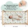 imageYoofoss Baby Crib Sheets for Boys Girls Fitted Crib Sheet 2 Pack for Standard Crib and Toddler Mattress Super Soft Microfiber Baby Sheet 28x52x8inApricotGreenGreen  Giraffe