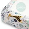 imageYoofoss Baby Crib Sheets for Boys Girls Fitted Crib Sheet 2 Pack for Standard Crib and Toddler Mattress Super Soft Microfiber Baby Sheet 28x52x8inApricotGreenGreen  Giraffe