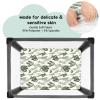imageYoofoss Baby Crib Sheets for Boys Girls Fitted Crib Sheet 2 Pack for Standard Crib and Toddler Mattress Super Soft Microfiber Baby Sheet 28x52x8inApricotGreenGreen  Banana Leaves