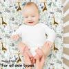 imageYoofoss Baby Crib Sheets for Boys Girls Fitted Crib Sheet 2 Pack for Standard Crib and Toddler Mattress Super Soft Microfiber Baby Sheet 28x52x8inApricotGreenGreen  Giraffe