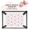 imageYoofoss Baby Crib Sheets for Boys Girls Fitted Crib Sheet 2 Pack for Standard Crib and Toddler Mattress Super Soft Microfiber Baby Sheet 28x52x8inApricotGreenPink  Butterflies