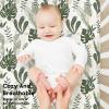 imageYoofoss Baby Crib Sheets for Boys Girls Fitted Crib Sheet 2 Pack for Standard Crib and Toddler Mattress Super Soft Microfiber Baby Sheet 28x52x8inApricotGreenGreen  Banana Leaves