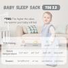 imageYoofoss Baby Sleep Sack 06 Months 05 TOG Baby Wearable Blanket 100 Organic Cotton Infant Toddler Sleeping Sack 2Way Zipper Lightweight Sleep Sack Black ForestBlue