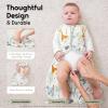 imageYoofoss Baby Sleep Sack 06 Months 05 TOG Baby Wearable Blanket 100 Organic Cotton Infant Toddler Sleeping Sack 2Way Zipper Lightweight Sleep Sack Black Forest05 Toggiraffepack of 1