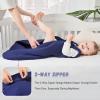 imageYoofoss Baby Sleep Sack 06 Months 05 TOG Baby Wearable Blanket 100 Organic Cotton Infant Toddler Sleeping Sack 2Way Zipper Lightweight Sleep Sack Black ForestNavy Blue
