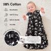 imageYoofoss Baby Sleep Sack 06 Months 05 TOG Baby Wearable Blanket 100 Organic Cotton Infant Toddler Sleeping Sack 2Way Zipper Lightweight Sleep Sack Black Forest05 Togblack Forestpack of 1