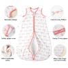 imageYoofoss Baby Sleep Sack 06 Months 05 TOG Baby Wearable Blanket 100 Organic Cotton Infant Toddler Sleeping Sack 2Way Zipper Lightweight Sleep Sack Black Forest10 Togpinkarrow