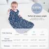 imageYoofoss Baby Sleep Sack 06 Months 05 TOG Baby Wearable Blanket 100 Organic Cotton Infant Toddler Sleeping Sack 2Way Zipper Lightweight Sleep Sack Black Forest05 Tognavy Dinosaur