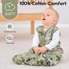 imageYoofoss Baby Sleep Sack 612 Months 05 Tog Wearable Blanket for Baby 3 Pack 100 Organic Cotton Infant Toddler Sleeping Sack 2Way Zipper Lightweight Sleep SackGreen Forest