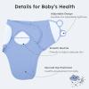 imageYoofoss Baby Swaddles for Newborns 100 Organic Cotton Adjustable Swaddle Sleep Sack 03 Months Newborn Swaddle Sack Breathable SoftSmallDark Blue  White