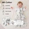 imageYoofoss Baby Wearable Blanket TOG 25 Winter Sleep Sack 1824 Months 100 Organic Cotton Toddler Sleeping Sack with 2Way Zipper Warm Quilted Sleep Sack05 Toggrizzlypack of 1