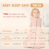 imageYoofoss Baby Wearable Blanket TOG 25 Winter Sleep Sack 1824 Months 100 Organic Cotton Toddler Sleeping Sack with 2Way Zipper Warm Quilted Sleep SackPink